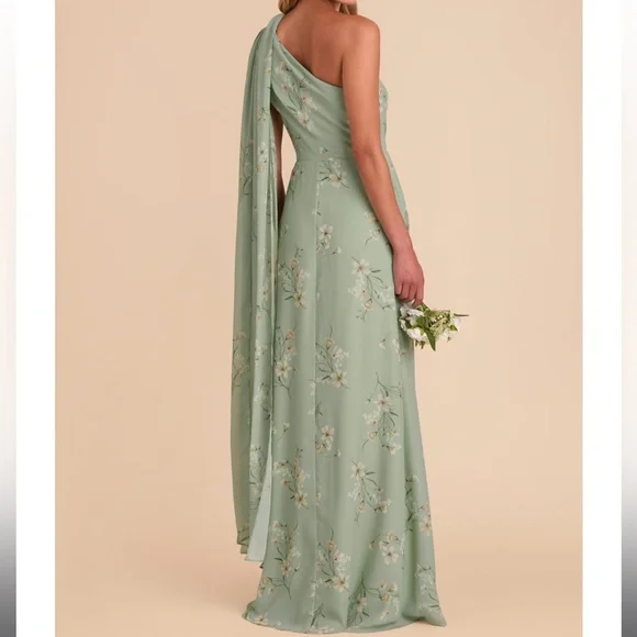 BIRDY GREY Melissa Chiffon Dress - Sage Le Fleur size M - Picture 3 of 9